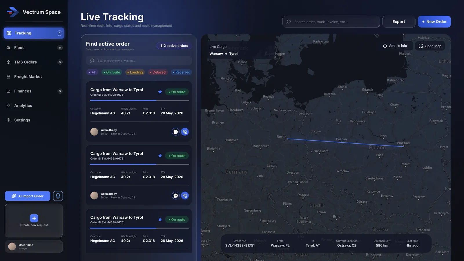 V Tracking